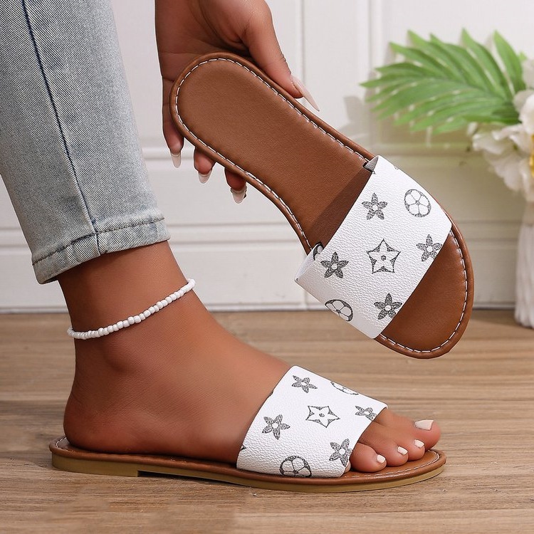 Women's Flat Sandals Comfortable Slip-On Slides