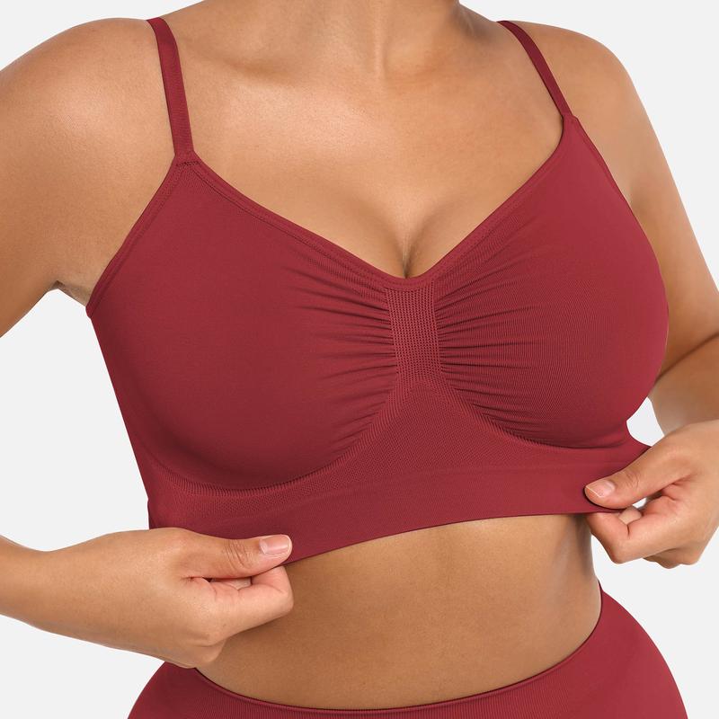 Women's Wireless Bra Comfort Bralettes No Underwire Unlined Cami Bra Seamless Tshirt Bras Sports Bra Bralette
