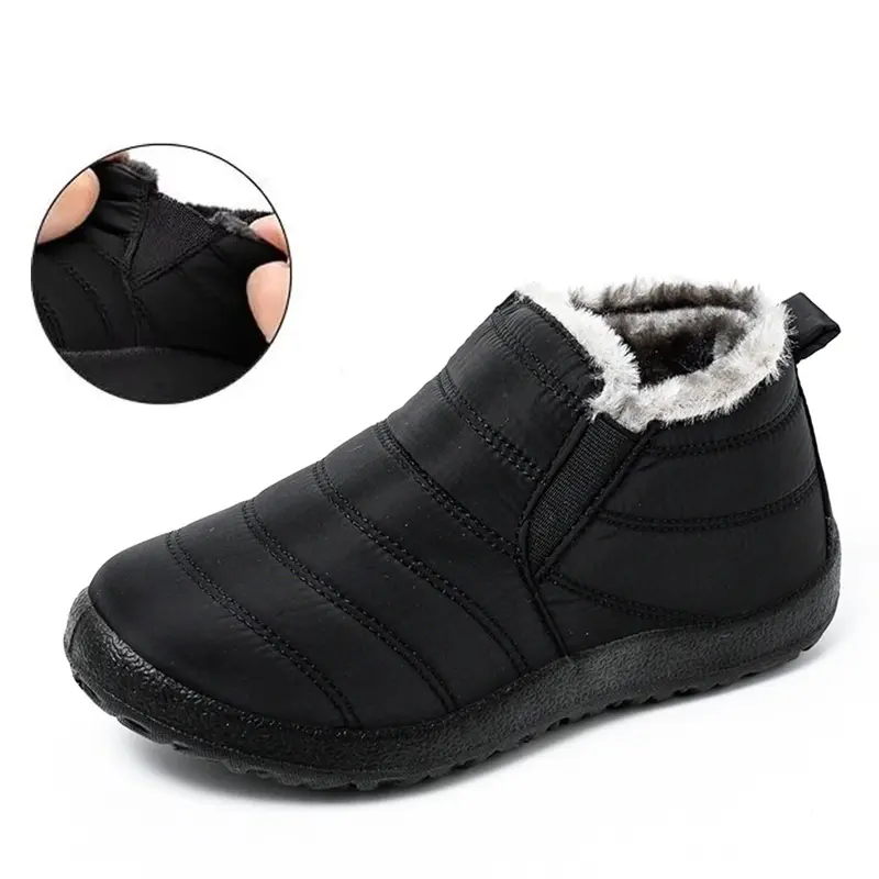 🔥Last Day 60% Women's Winter Cotton Slippers, Snow Boots, Short Boots Fur Liner for Warmth and Insulation Anti-Slip Short Boots 