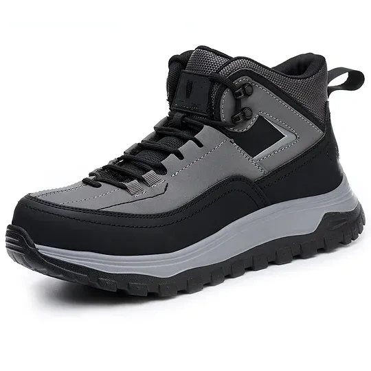 (⏰Limited Time Sale 70% OFF) Men's Orthopedic Protective Hiking/Work Boots - Waterproof, Slip-resistant, Impact-resistant, Puncture-resistant - Wide toe box, Arch Support, Ankle Support