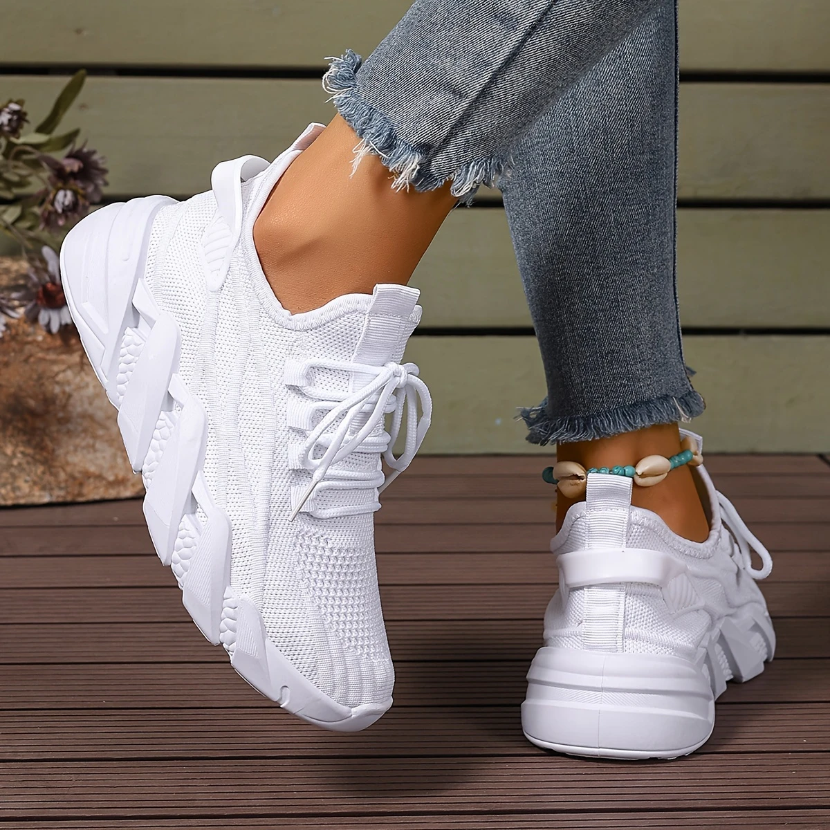 🔥Last Day 49% OFF  Fashion Sneakers with Ultra-Breathable Mesh, Lightweight Comfort, Low-Top Design, Lace-Up Closure