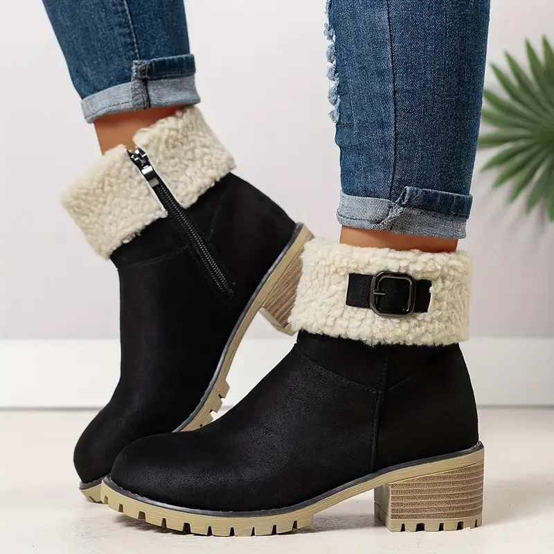 Chunky Classic Women's Ankle Orthopedic Boots 