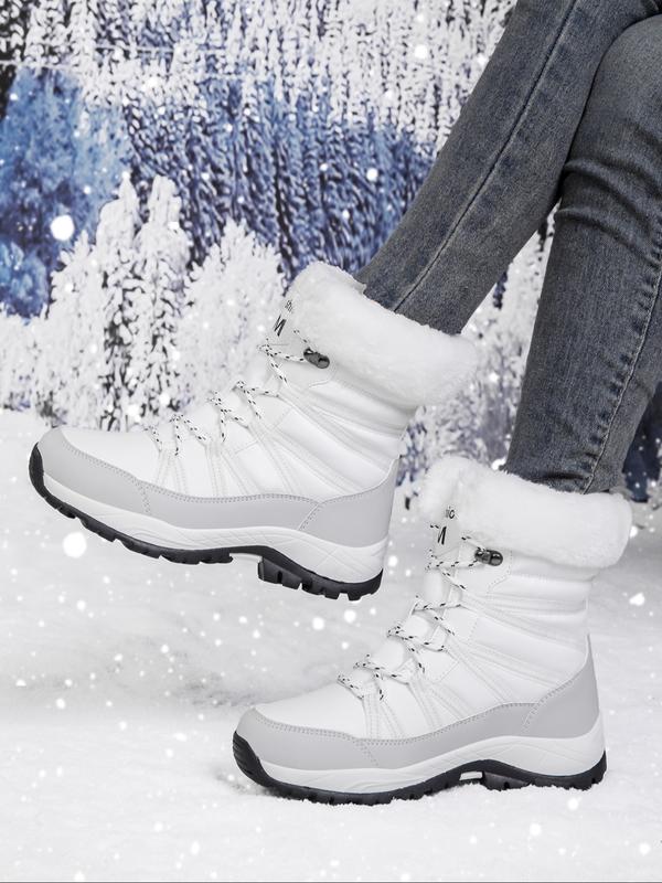Women's High-Top Hiking Boots for Fall & Winter Windproof Waterproof Non-Slip Orthopedic Shoes