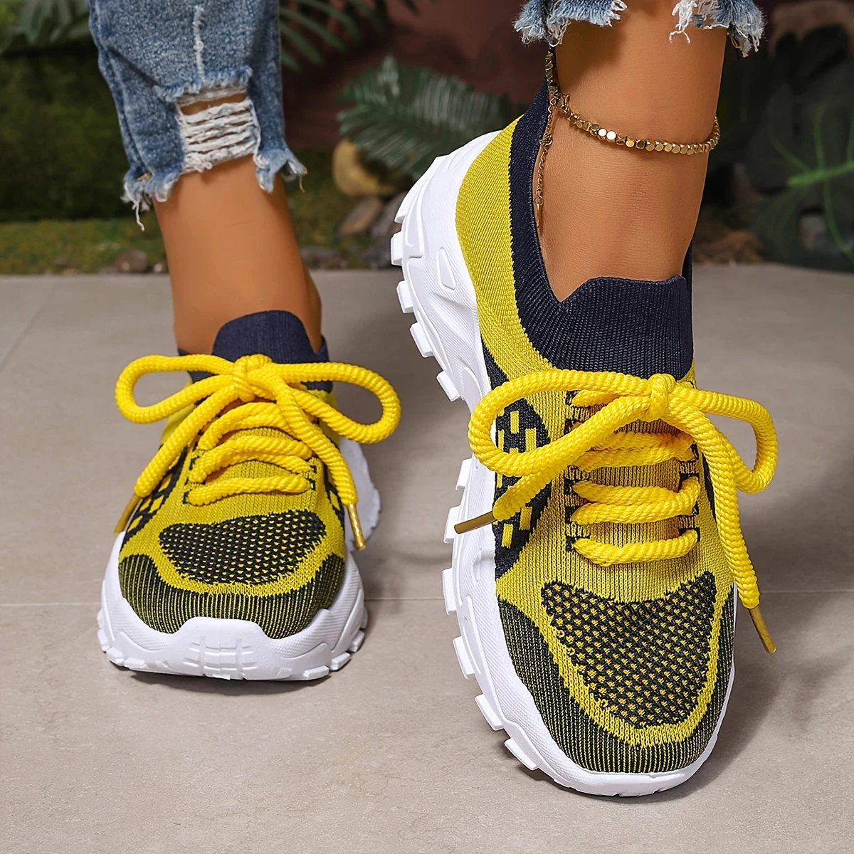 Women's Rose Quartz Knit Athletic Sneakers - Cloud-Like Cushioned Gym Shoes with Arch Support, Non-Slip Lightweight Design for Running Walking Daily Use