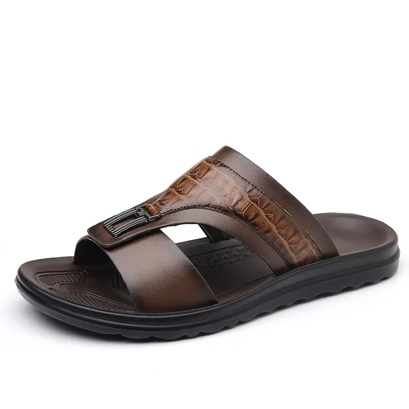 Men’s Summer New Non-Slip Outdoor Casual Business Slide Sandals, Walking Shoes, Men’s Footwear
