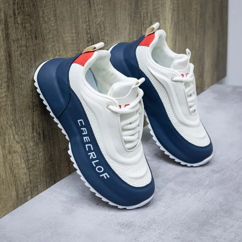 Men's Lace-Up Casual Breathable Height-Increasing Thick Sole Sports Shoes