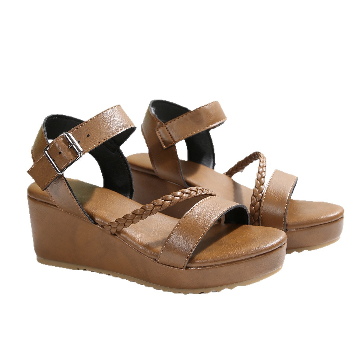 Summer Comfortable Fashion Versatile Easy Fairy Style Wedge Sandals