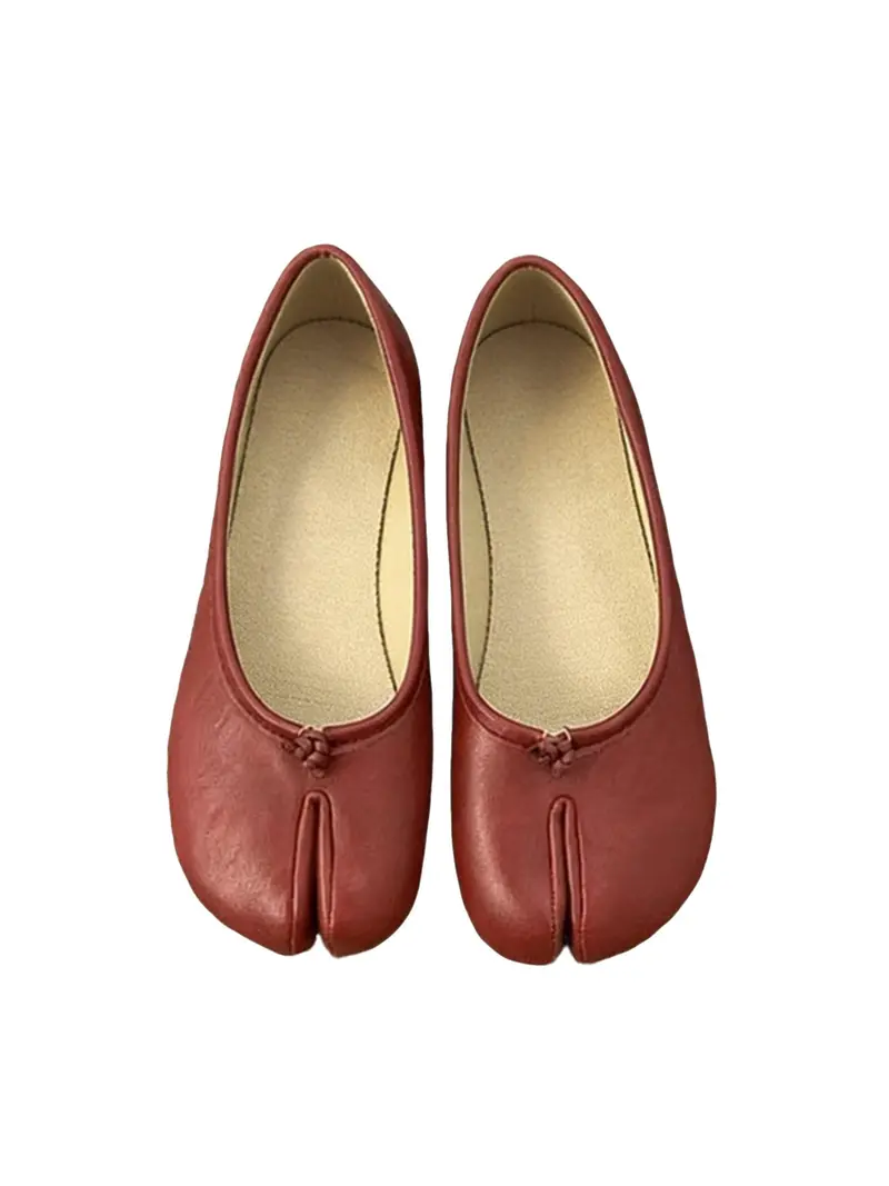 🔥Last Day 50% OFF Women's Split-Toe Loafer Flats, Rounded Toe, Vintage-Inspired Slip-On Casual Loafers Shoes