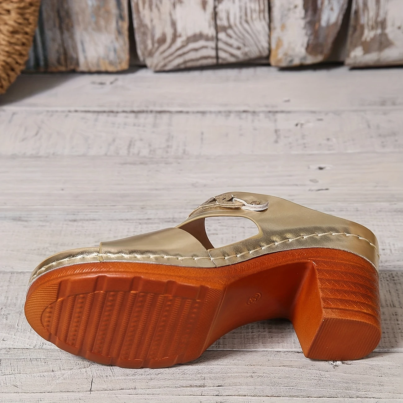 Elegant Comfortable High-Heeled Sandals - Women's Thick-Heeled Sports Open-Toe Shoes with Ankle Straps, Casual Out Shoes, Elegant Style