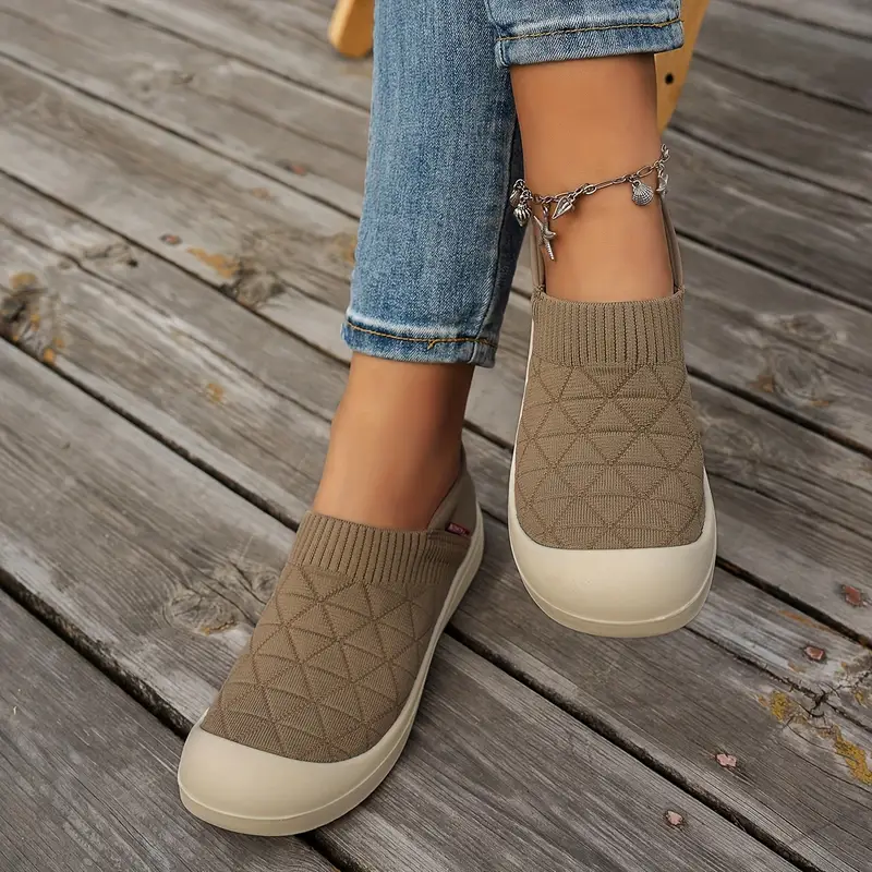 Women'S Lightweight Slip-On Orthopedic Sneakers,Durable Rubber Sole