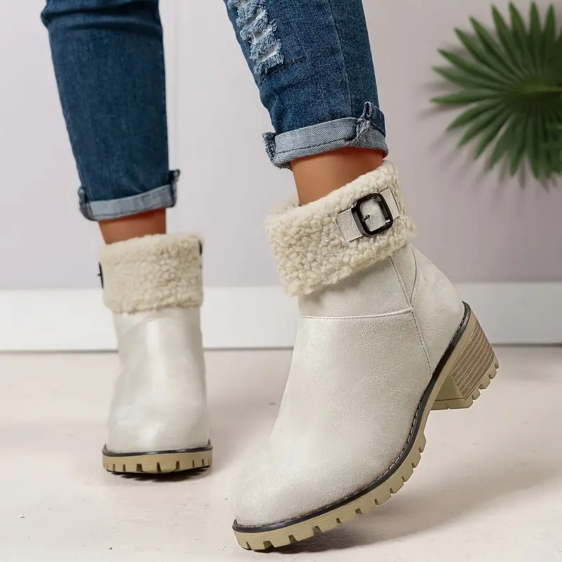 Chunky Classic Women's Ankle Orthopedic Boots 