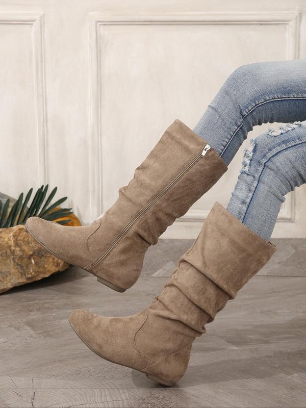 Women's  Mid-Calf Fashionable Warm For Fall & Winter Boots 
