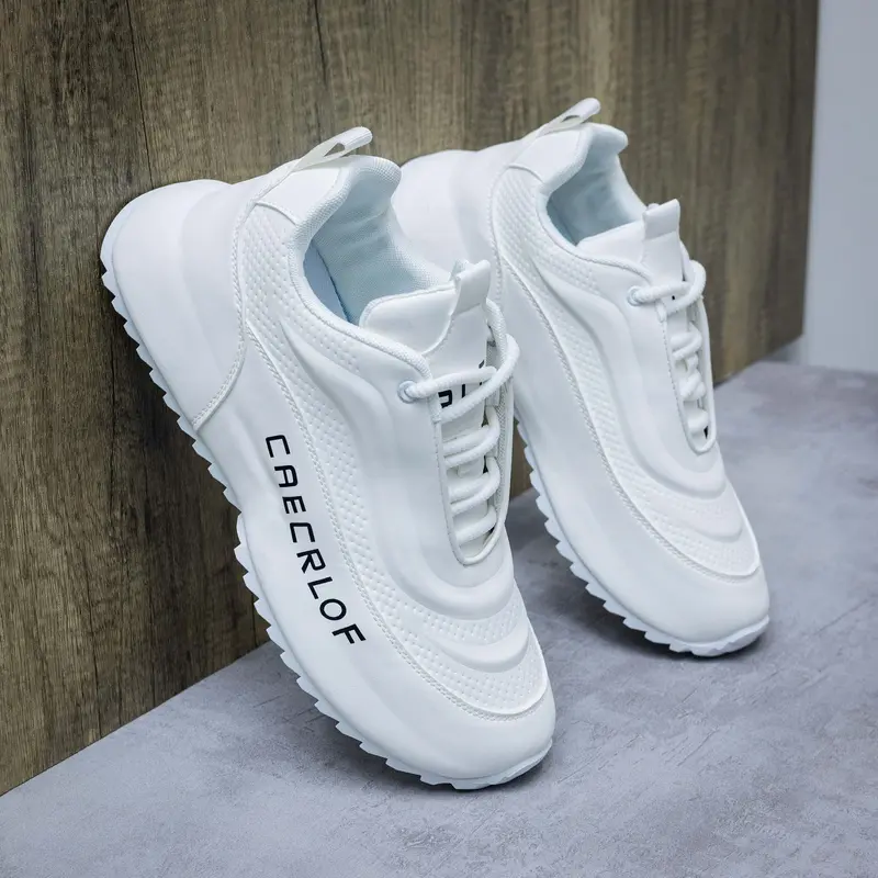 Men's Lace-Up Casual Breathable Height-Increasing Thick Sole Sports Shoes