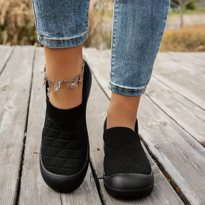 Women'S Lightweight Slip-On Orthopedic Sneakers,Durable Rubber Sole