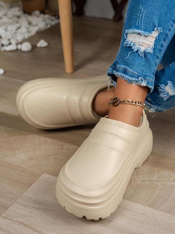 Women's Casual Solid Color Slip on Slipper