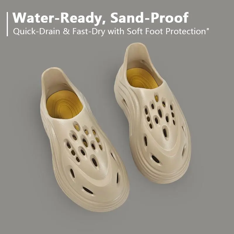 Men's Alien Fashion  EVA LightweightNon-Slip Sole Soft Comfortable Breathable Tsinelas Black  Outdoor Slip-On Sandals