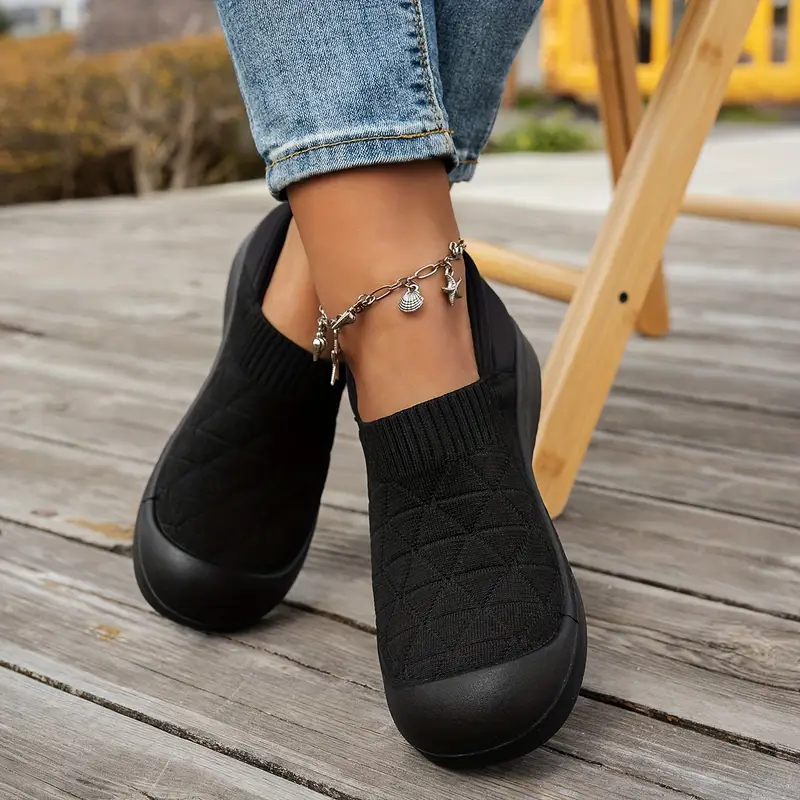 Women'S Lightweight Slip-On Orthopedic Sneakers,Durable Rubber Sole