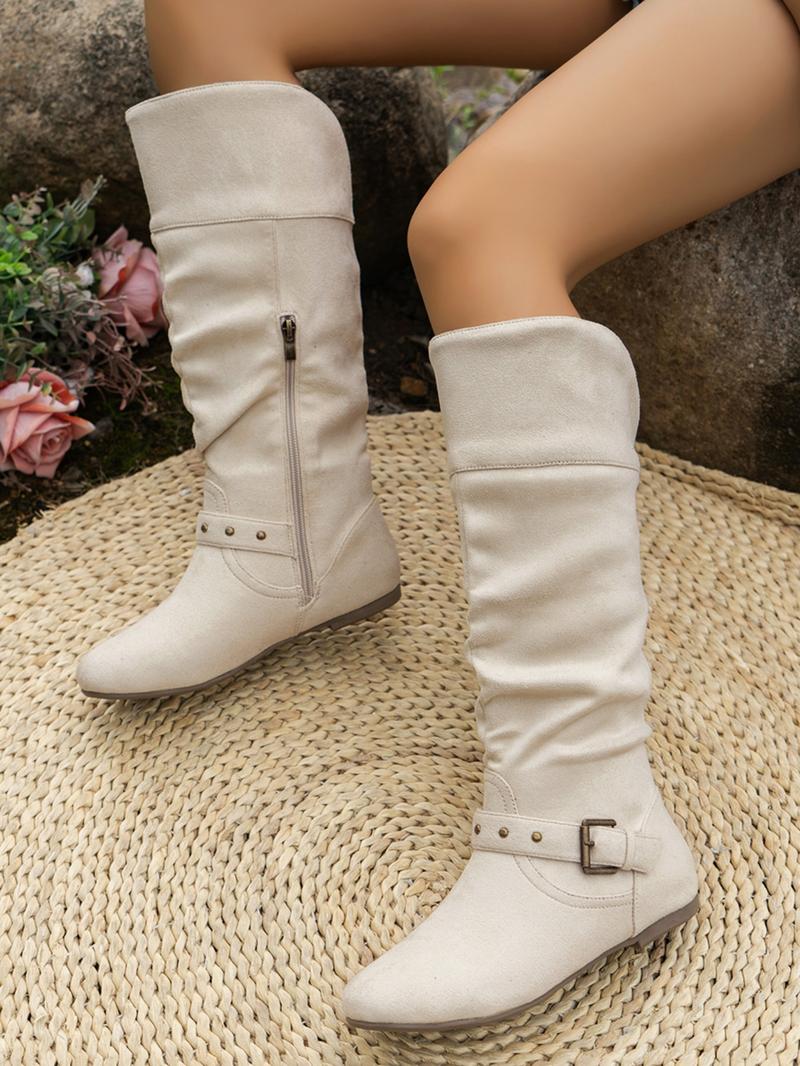 Women's  Mid-Calf Fashionable Warm For Fall & Winter Boots 