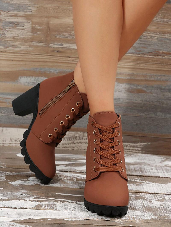 Women'S Chunky Heel Orthopedic Ankle Boots 
