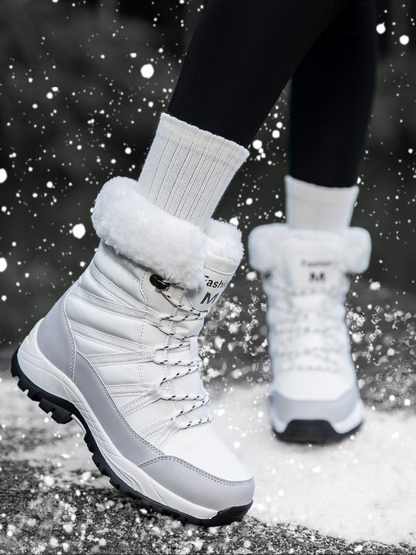 Women's High-Top Hiking Boots for Fall & Winter Windproof Waterproof Non-Slip Orthopedic Shoes