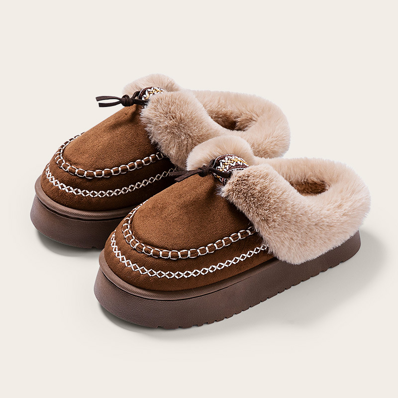 NEW FASHION WOMEN'S WARM PLUS VELVET THICK COTTON SHOES WINTER  Slippers Orthopedic Sliper