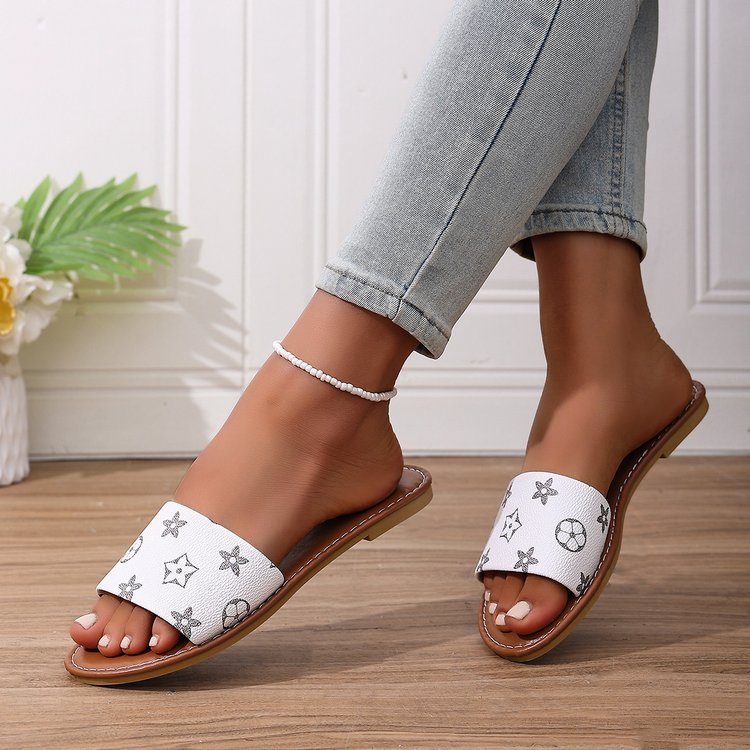 Women's Flat Sandals Comfortable Slip-On Slides