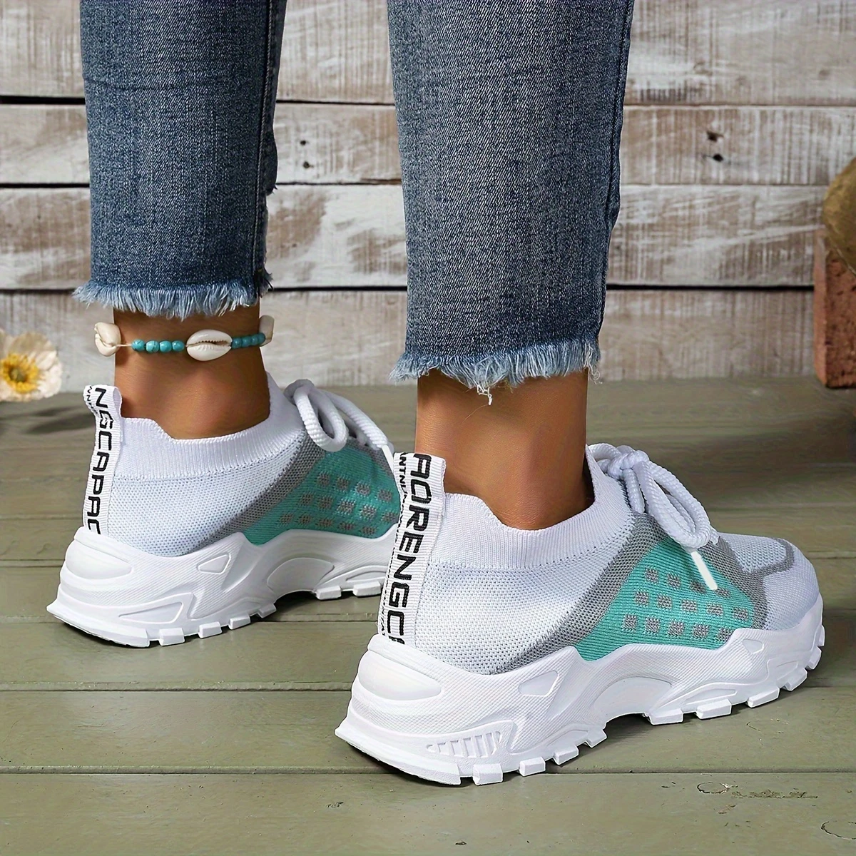 Women's Rose Quartz Knit Athletic Sneakers - Cloud-Like Cushioned Gym Shoes with Arch Support, Non-Slip Lightweight Design for Running Walking Daily Use