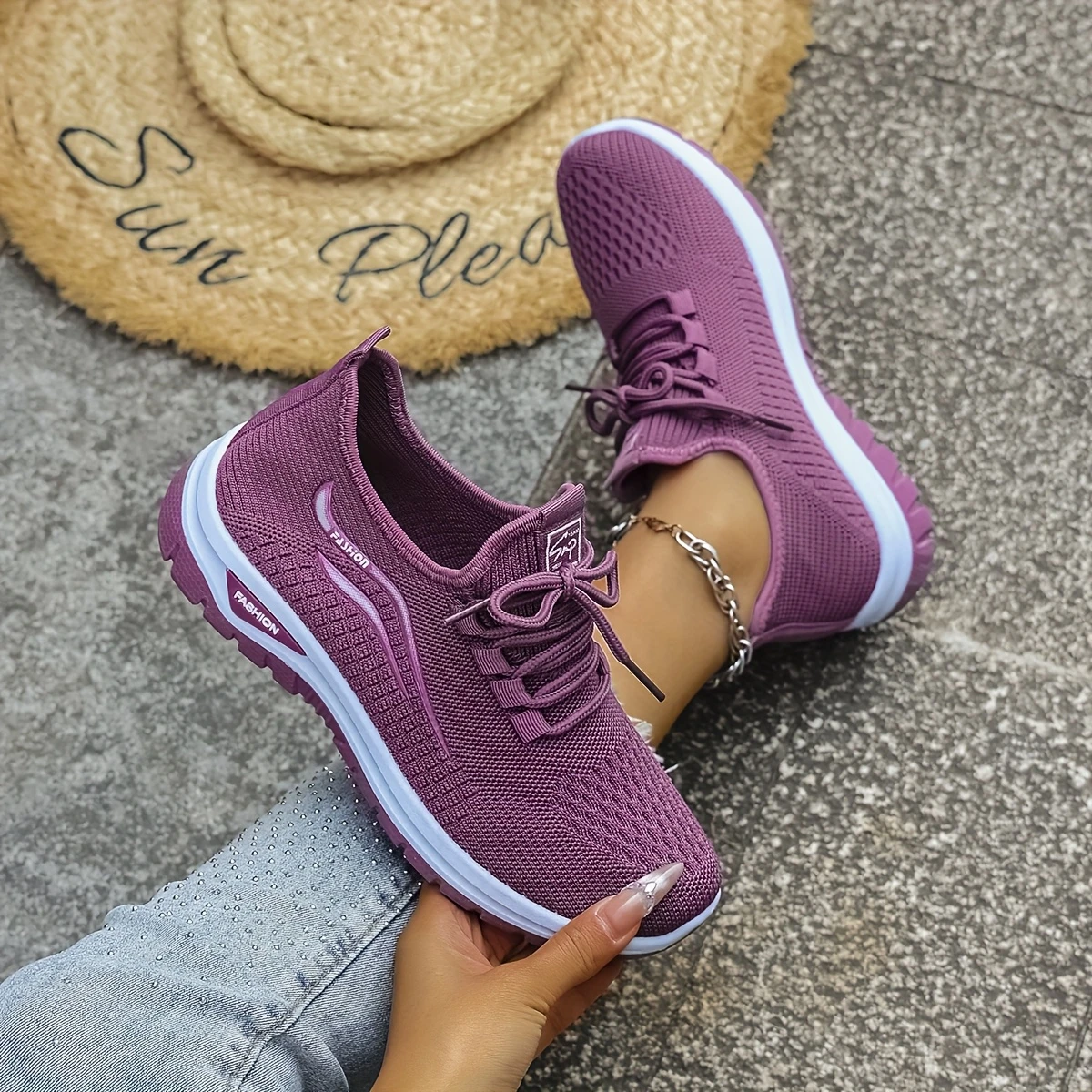 Women'S orthopedic Casual Athletic Sneakers , Casual Athletic Shoes | Laceup Sneakers | Non-Slip Soles, Cute Shoe