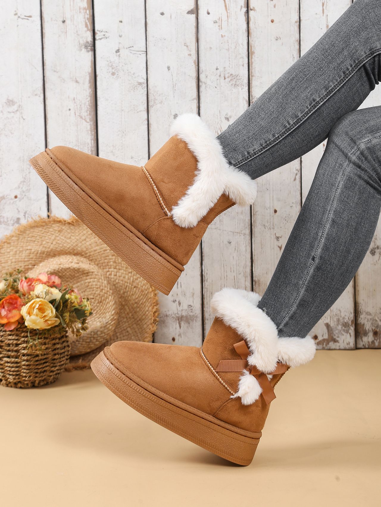 Women's with Thick Orthopedic Non-Slip  Winter Snow Boots