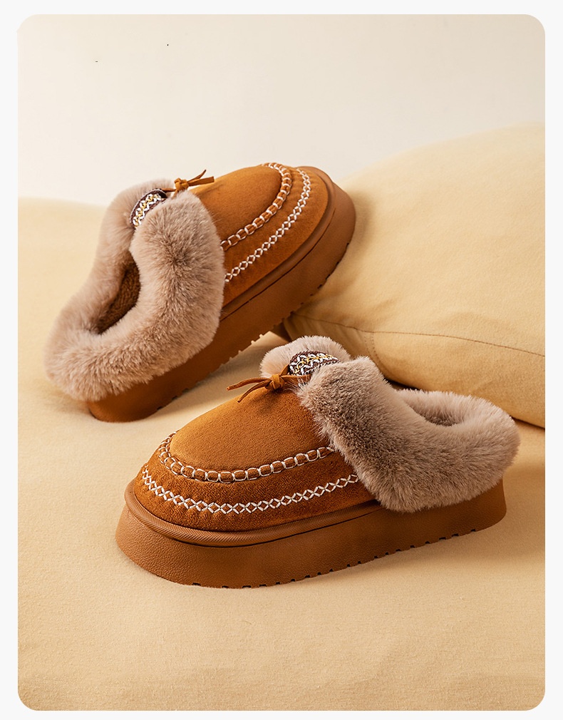 NEW FASHION WOMEN'S WARM PLUS VELVET THICK COTTON SHOES WINTER  Slippers Orthopedic Sliper