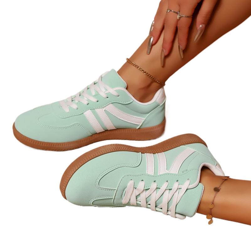 Women's Fashion Sneakers Casual Low Top Shoes Comfortable Non-slip Flat Shoes Daily Walking Footwear