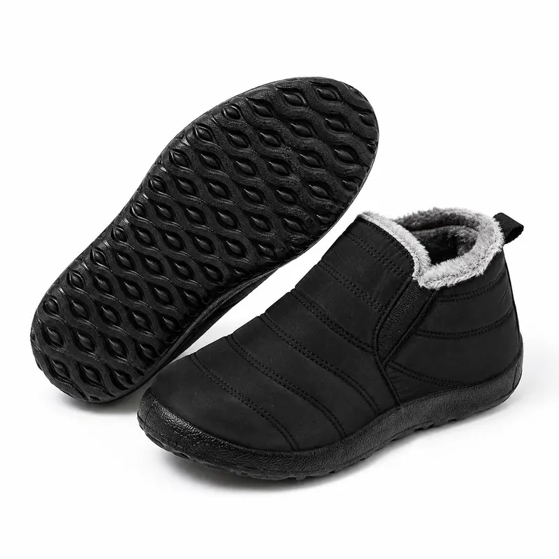 🔥Last Day 60% Women's Winter Cotton Slippers, Snow Boots, Short Boots Fur Liner for Warmth and Insulation Anti-Slip Short Boots 