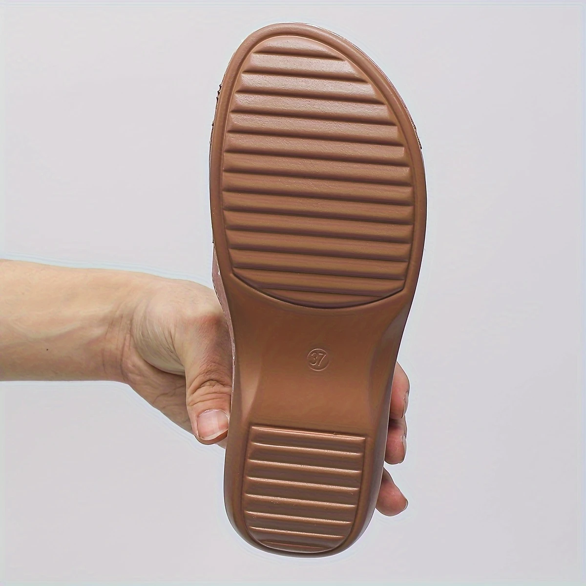 Comfy Crisscross Strap Sandals Pink Comfy Wedge Sandals Casual Slip-On Summer Shoes with Thick Sole