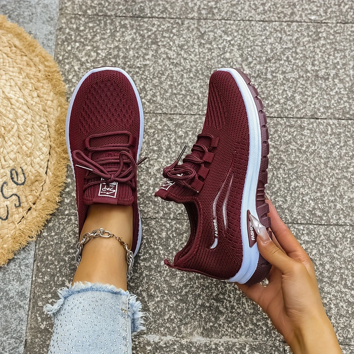 Women'S orthopedic Casual Athletic Sneakers , Casual Athletic Shoes | Laceup Sneakers | Non-Slip Soles, Cute Shoe