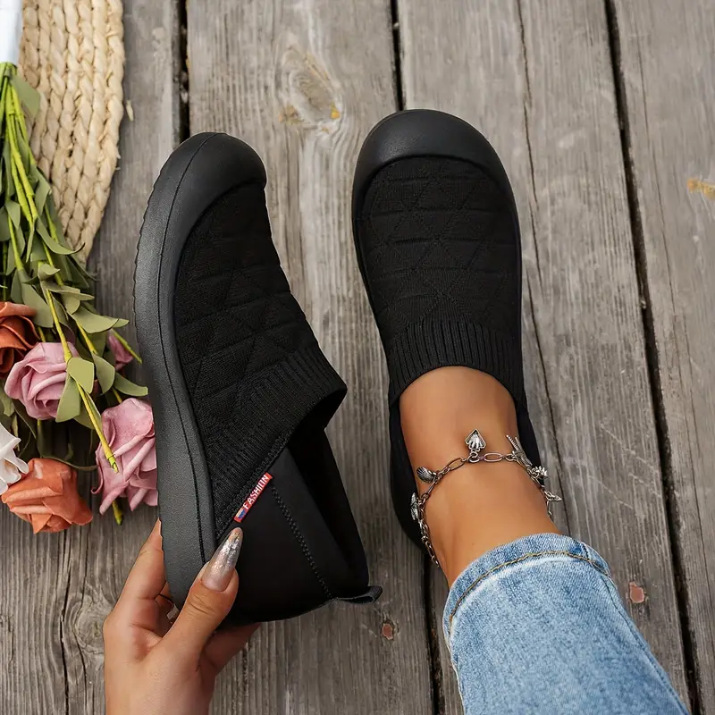 Women'S Lightweight Slip-On Orthopedic Sneakers,Durable Rubber Sole