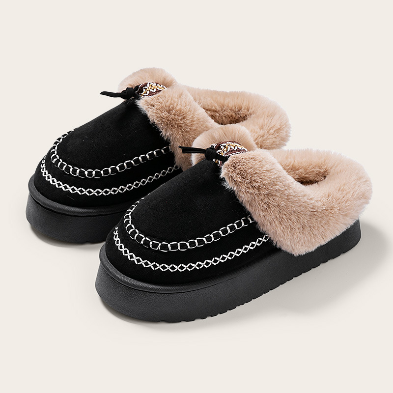 NEW FASHION WOMEN'S WARM PLUS VELVET THICK COTTON SHOES WINTER  Slippers Orthopedic Sliper