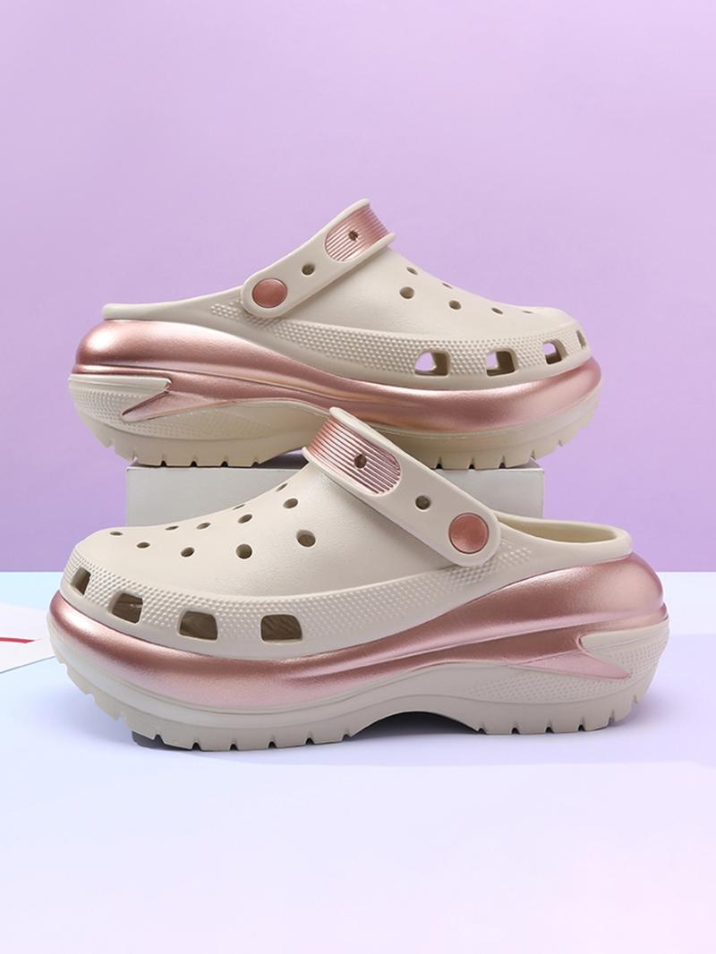 Women's Summer Fashionable Plain Color Slides, Casual Comfortable Breathable Non-slip Slides, All-match Soft Slippers for Indoor & Outdoor Wear, Walking Shoes