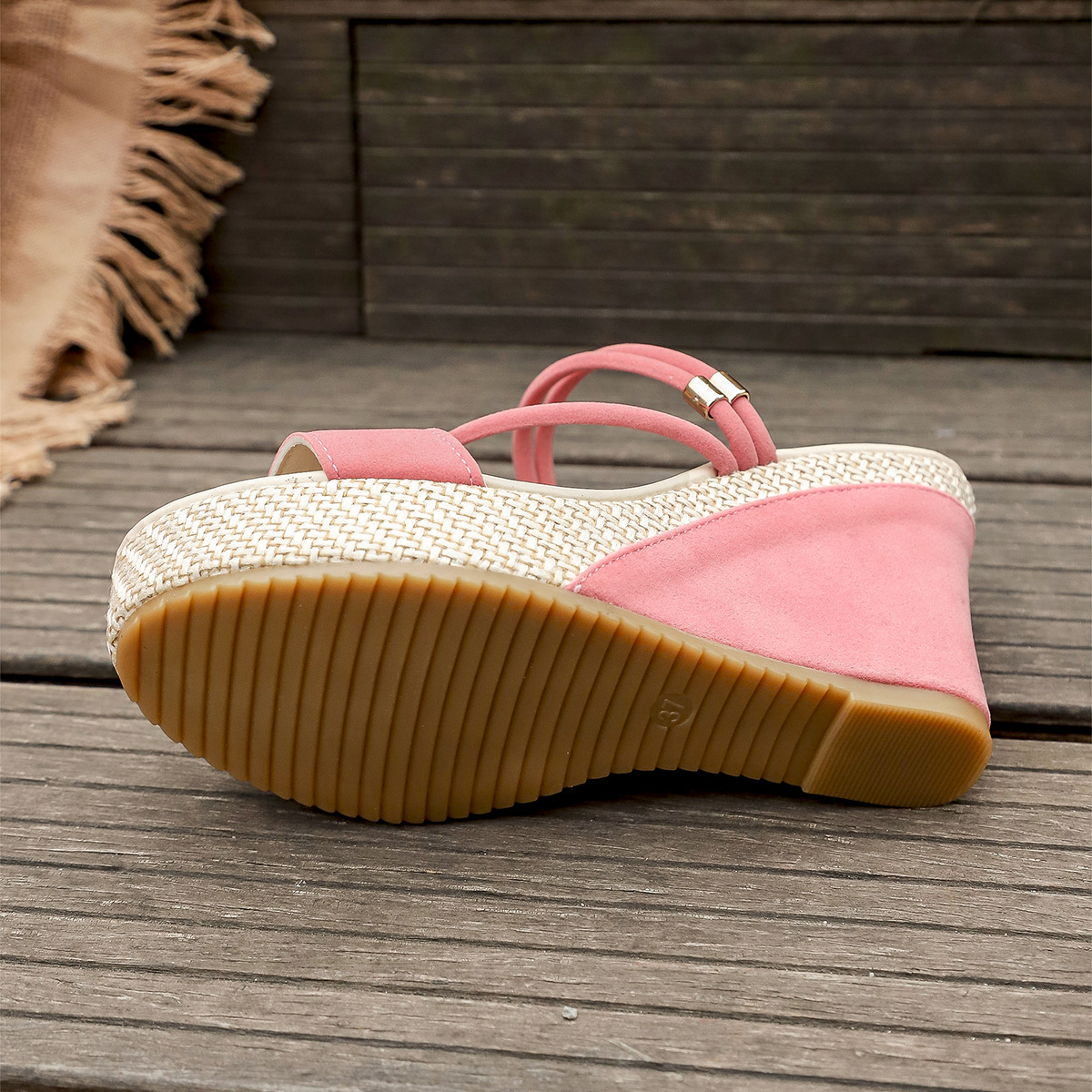 Women's Fashionable Solid Color Platform Wedge Orthopedic Shoes