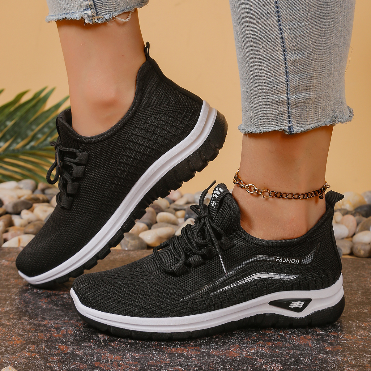 Women's Mesh Breathable Lightweight Orhtopedic Sneakers