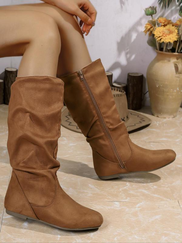 Women's  Mid-Calf Fashionable Warm For Fall & Winter Boots 