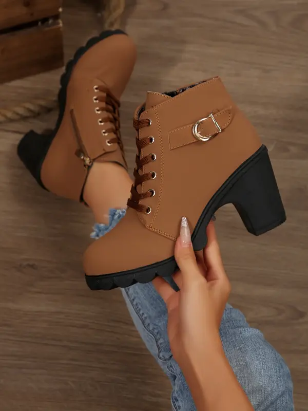Women'S Chunky Heel Orthopedic Ankle Boots 
