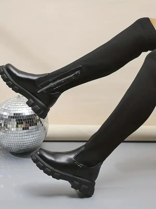 FASHIONABLE WOMEN'S SOLID OVER THE KNEE BOOTS