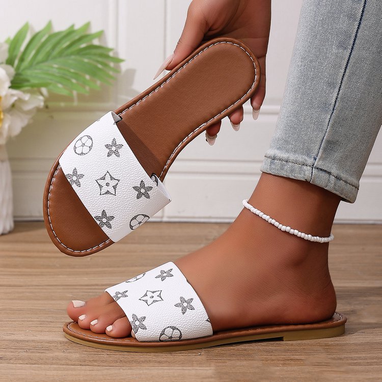 Women's Flat Sandals Comfortable Slip-On Slides