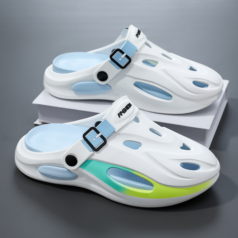 Women's Trendy Colour Block Hollow Out Breathable Comfy Non Slip Durable EVA Soft Sole orthopedic Slippers