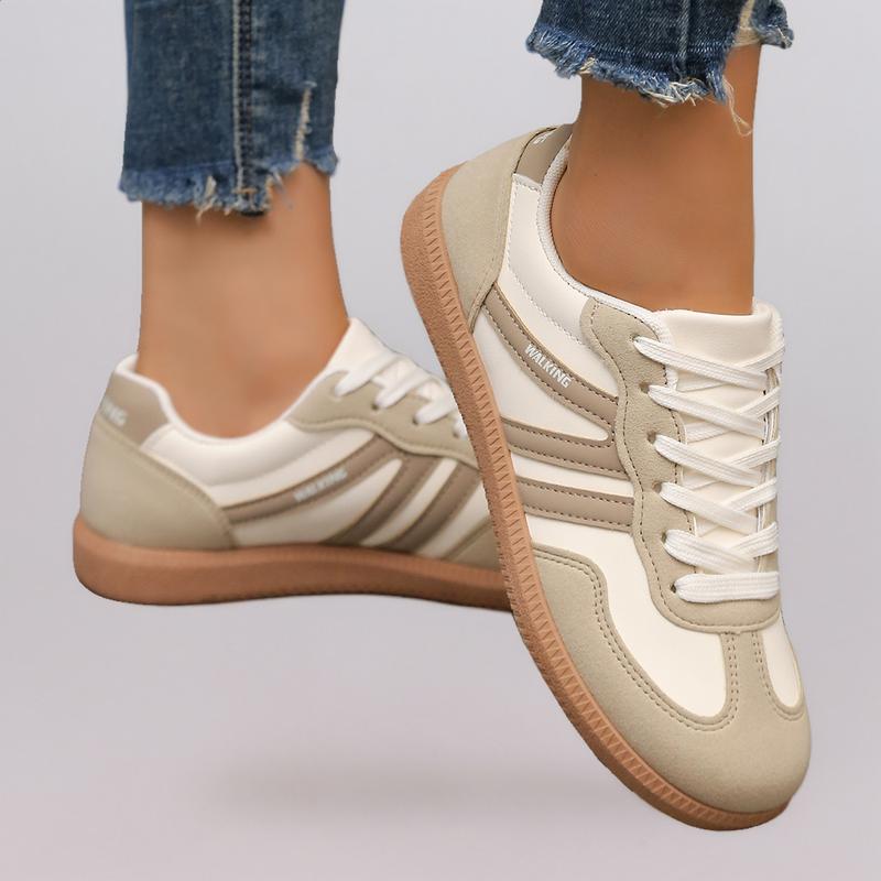 Women's Fashion Sneakers Casual Low Top Shoes Comfortable Non-slip Flat Shoes Daily Walking Footwear