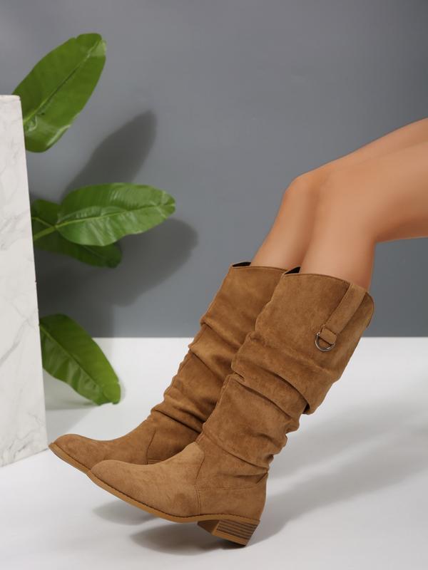 Women's Winter Pointed Toe Mid-Calf Boots