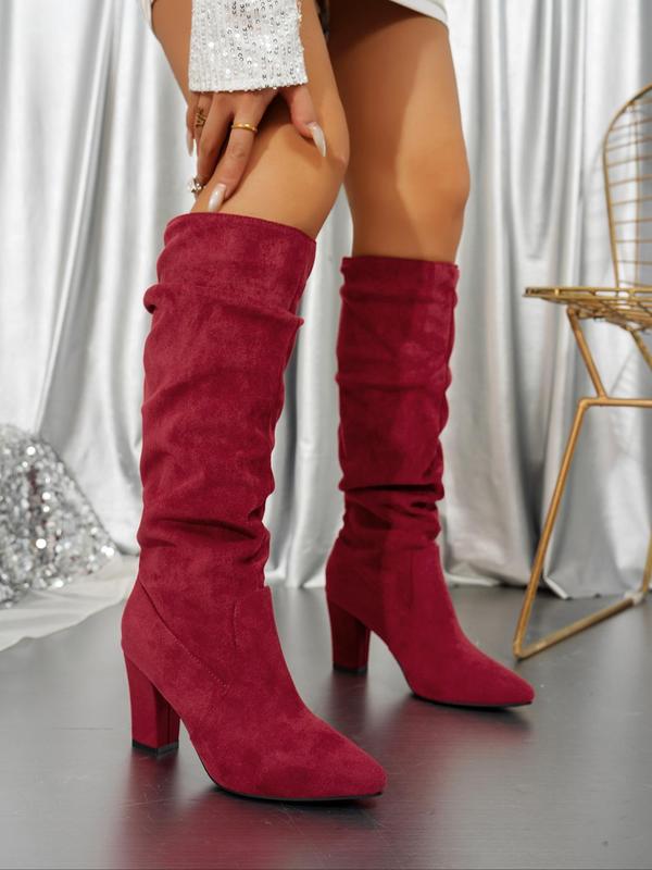 Women's Fashionable Solid Color Boots