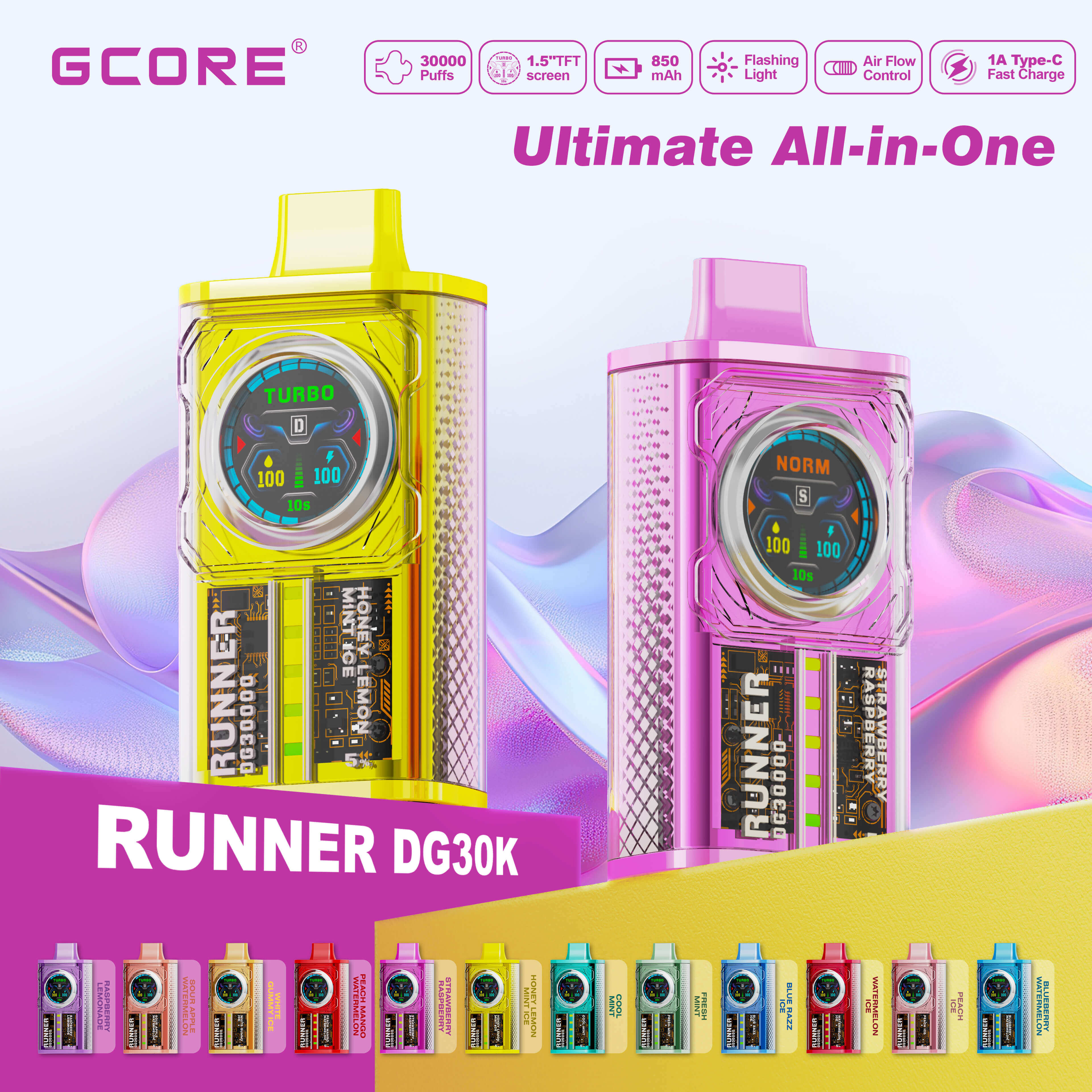 Gcore 30000 Puffs 25ml (US Warehouse)