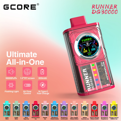 Gcore 30000 Puffs 25ml (US Warehouse)