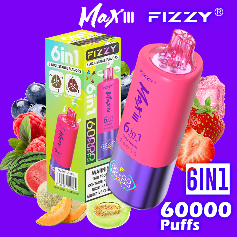 Fizzy 60K Disposable Vape 60ml 5% 6-in-1 Flavor System